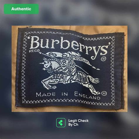 fake burberry jacket sign|genuine burberry coat logo.